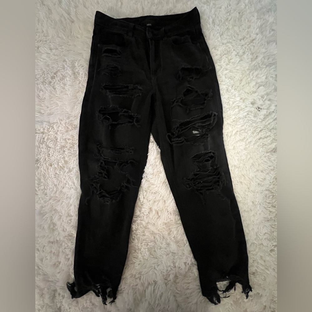 black american eagle strigid mom jean